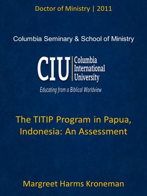 cover image of The TITIP Program in Papua, Indonesia: An Assessment